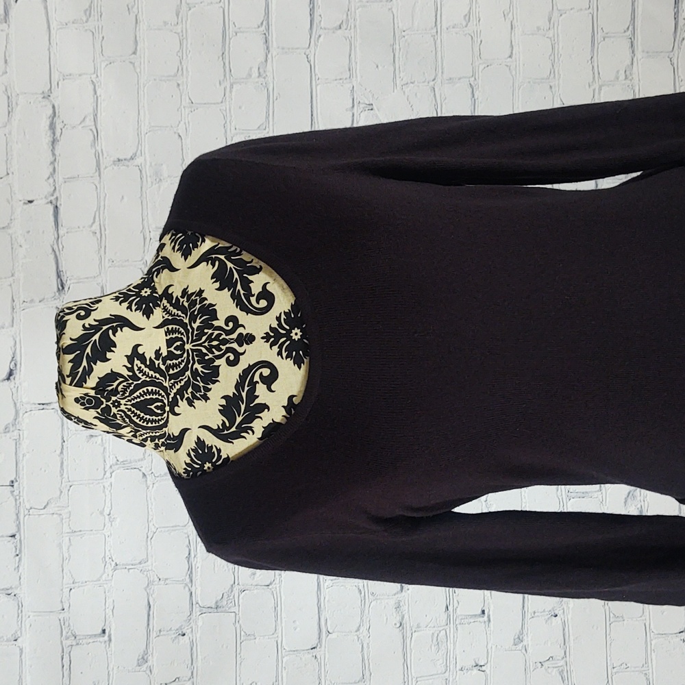 New York & Company Size Medium Black Belted Sweater Dress - Picture 6 of 11